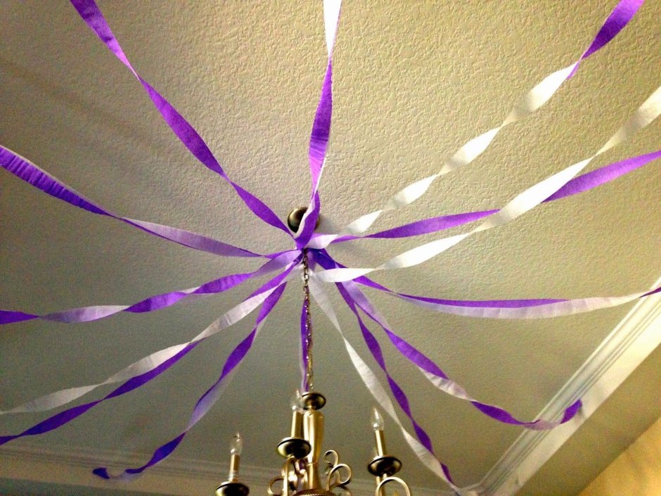 Украшение потолка к новому году