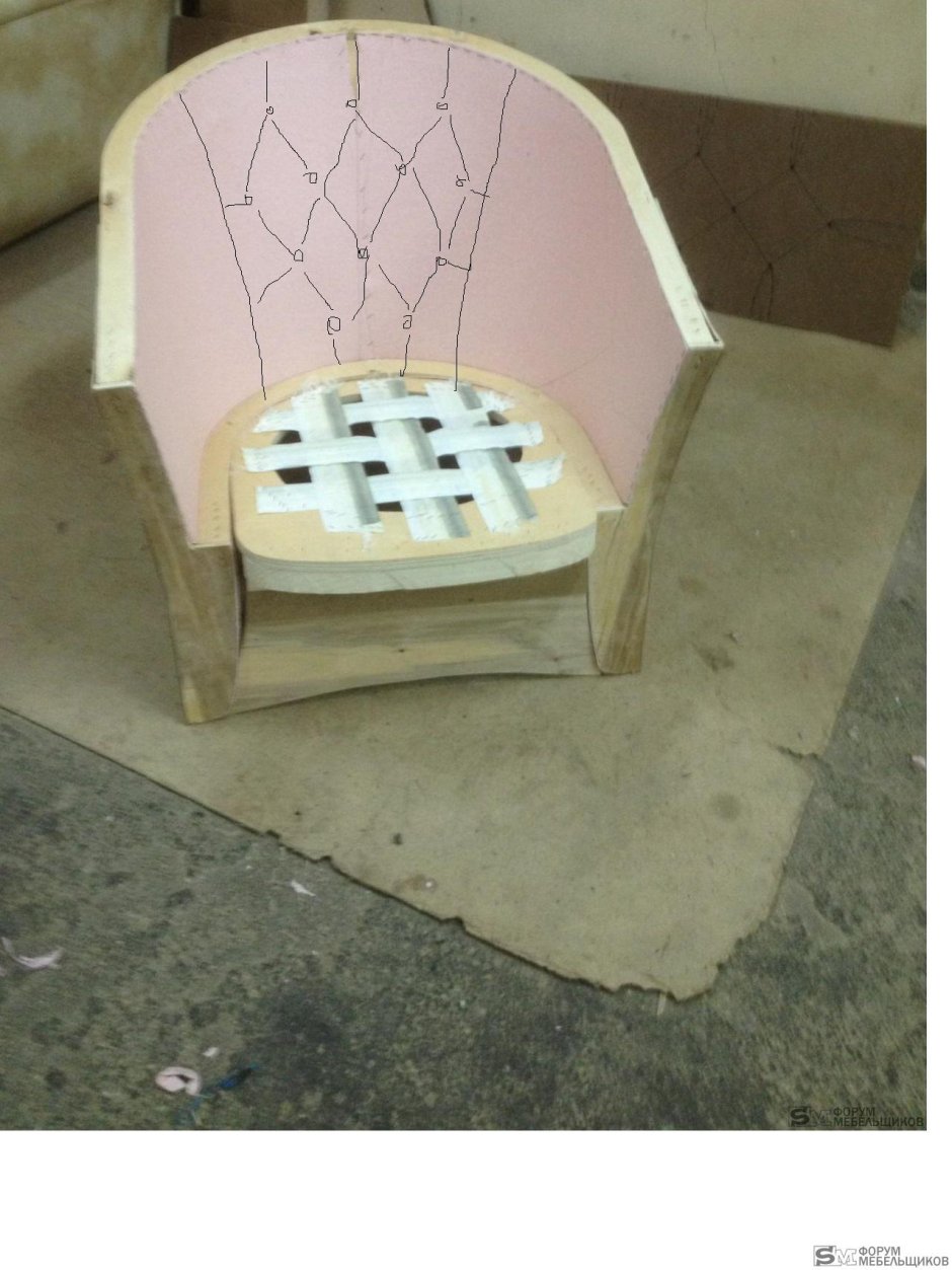 Каркас круглого кресла