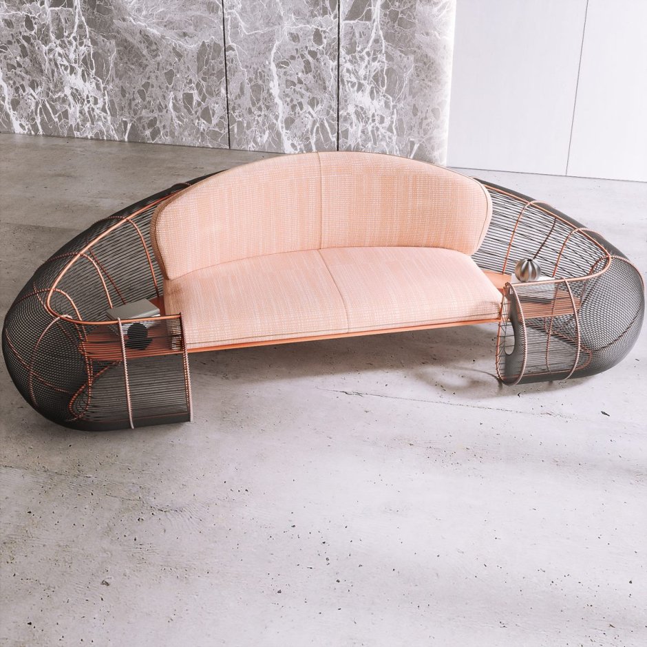 Каркас изогнутого дивана