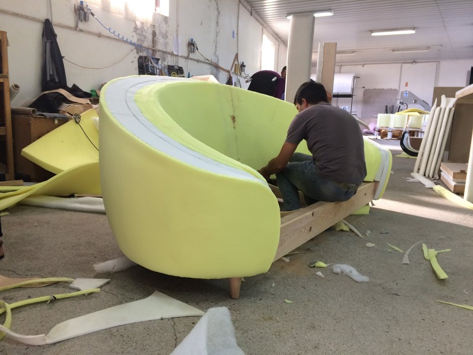 Каркас полукруглого кресла