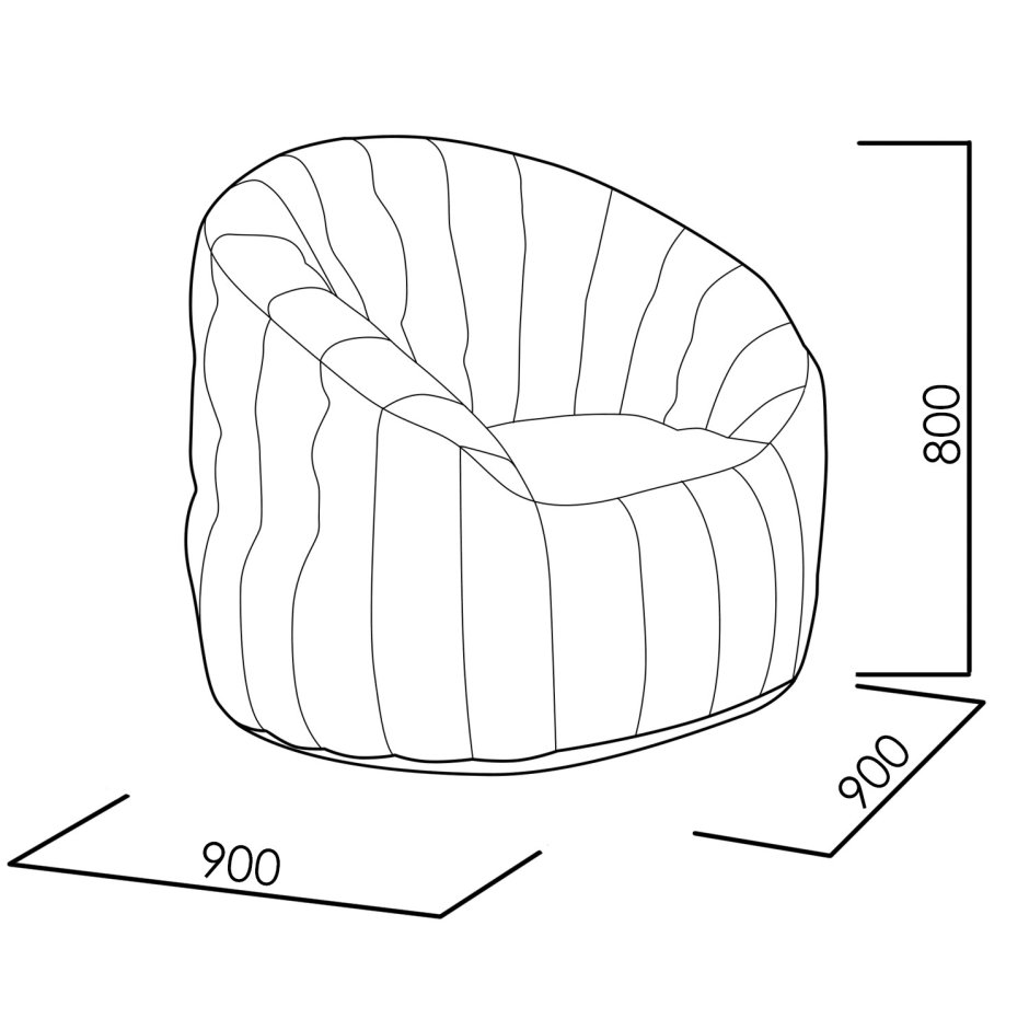 Кресло Tantra Chair чертеж