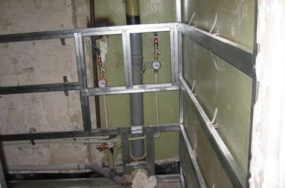 Обрешетка под пластиковые панели на стены из гипсокартона