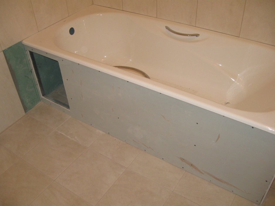 Короб для ванны из гипсокартона