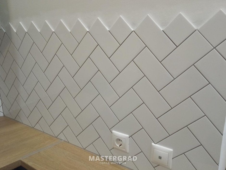 Плитка елочкой в ванной