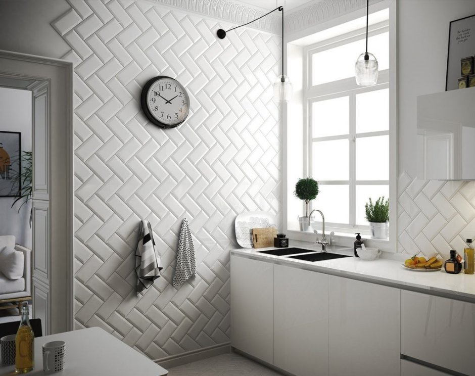 Ванная плитка елочкой