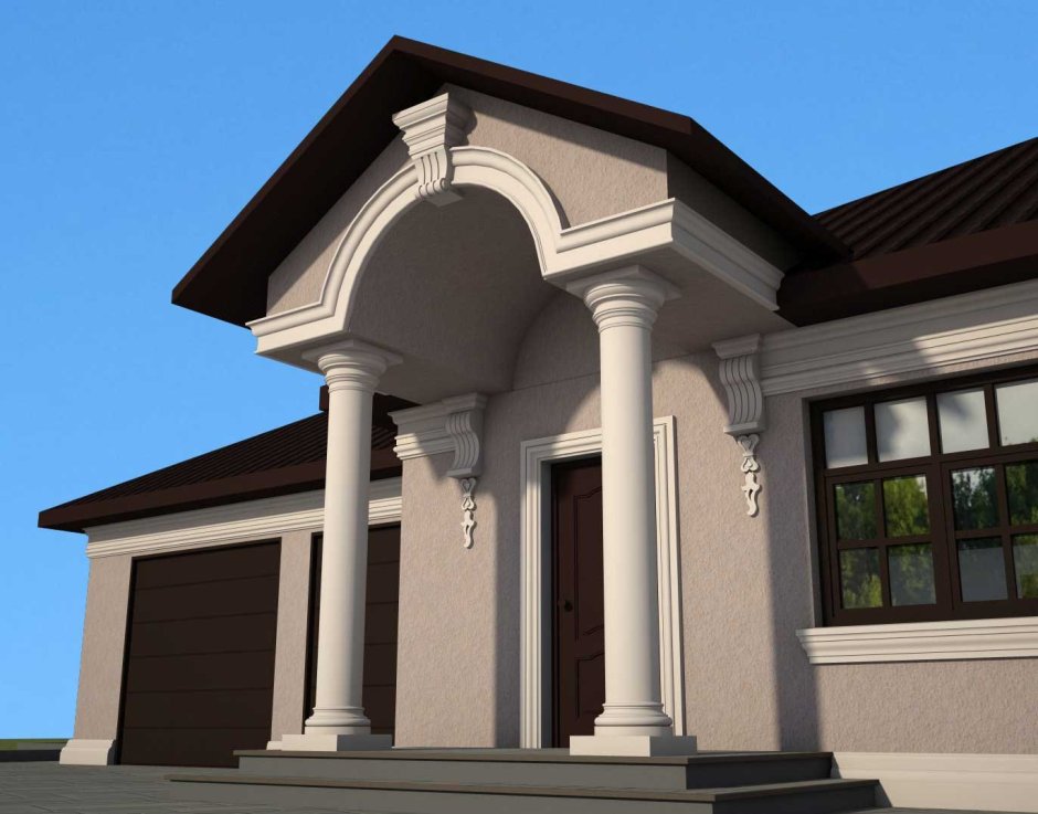 Входные группы из лепнины