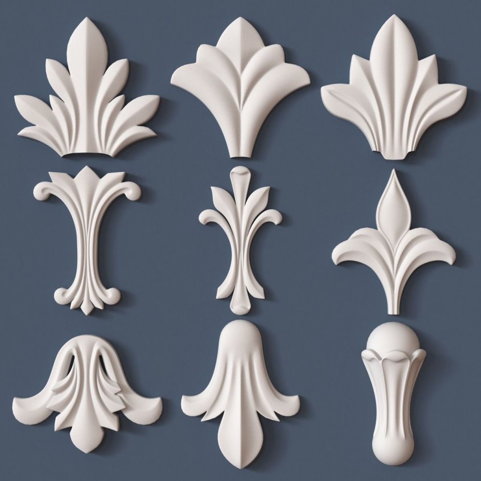 Лепнина Капитель из гипса узоры