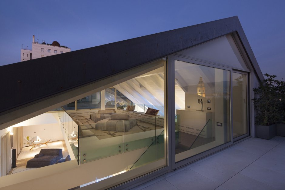 Панорамное остекление мансарды