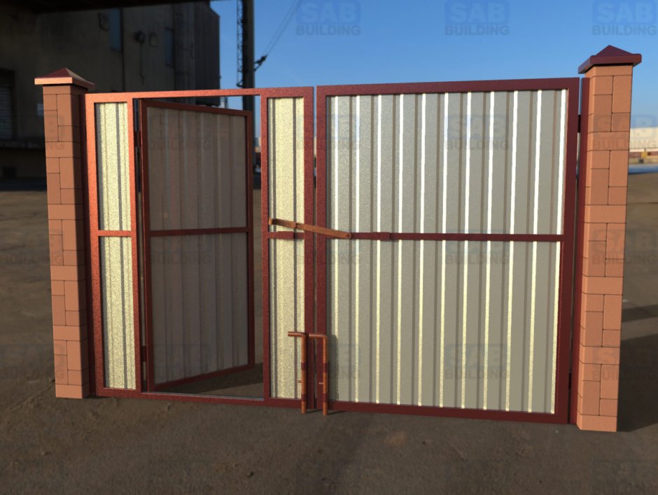 Ворота распашные DOORHAN dus-928 5000*2000мм