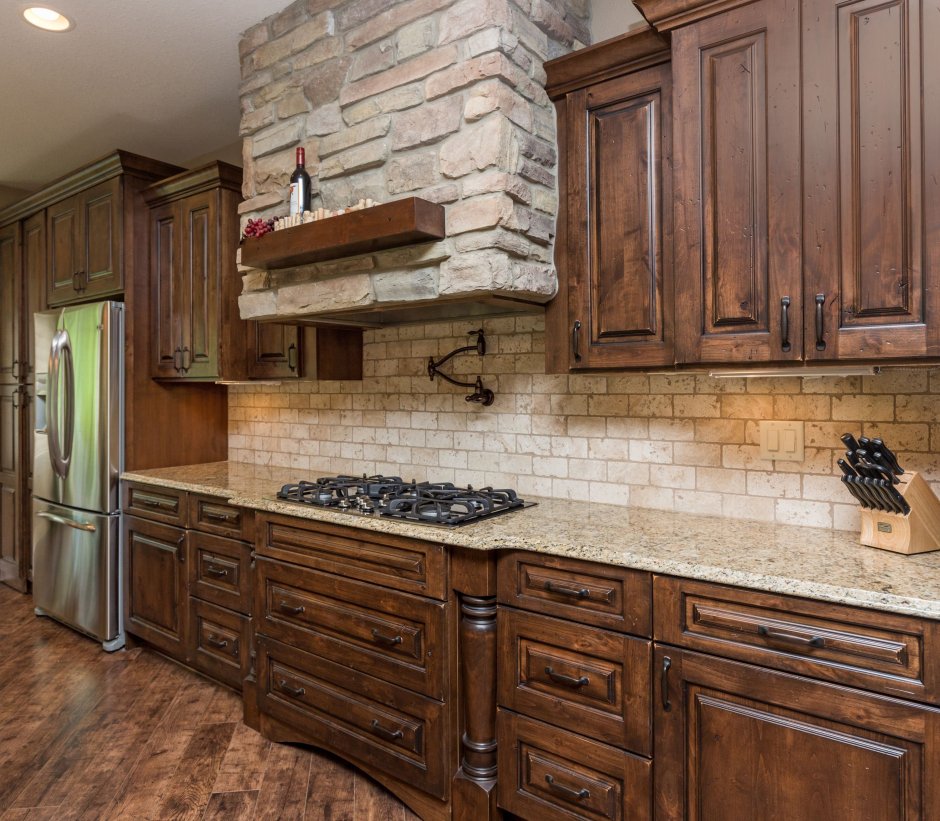 Фартук для кухни под дерево