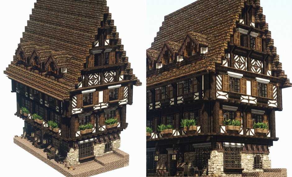 Средневековый трактир снаружи