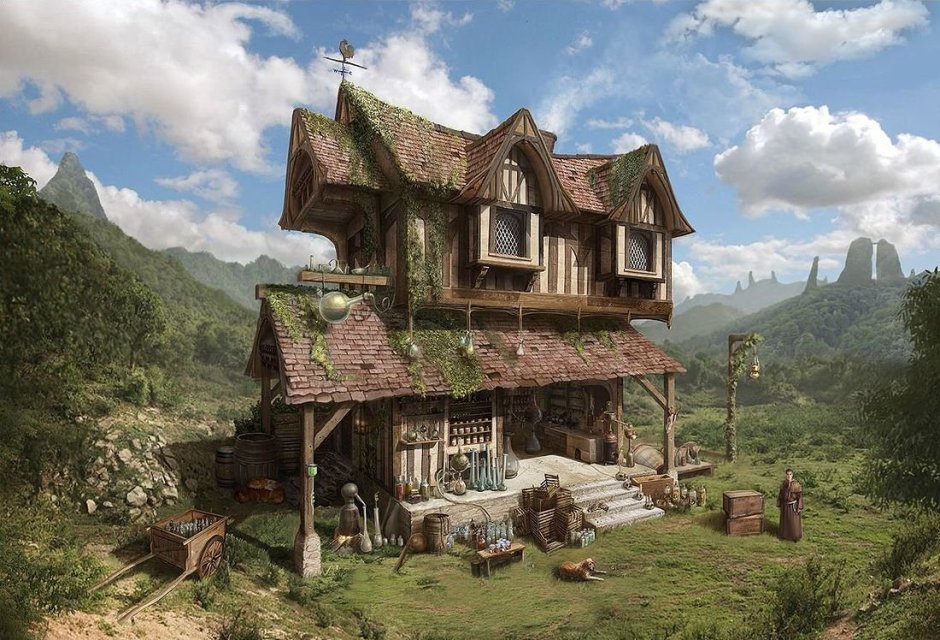 Средневековый дом Минимализм