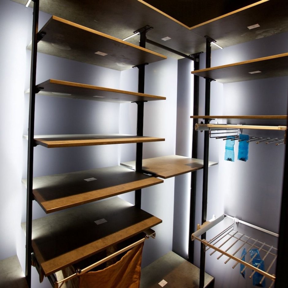 Гардеробная в стиле лофт