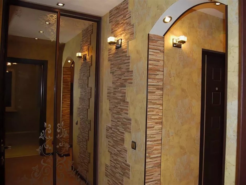 Отделка стен декоративным камнем
