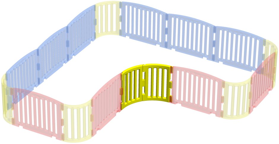 Модульный манеж Леко