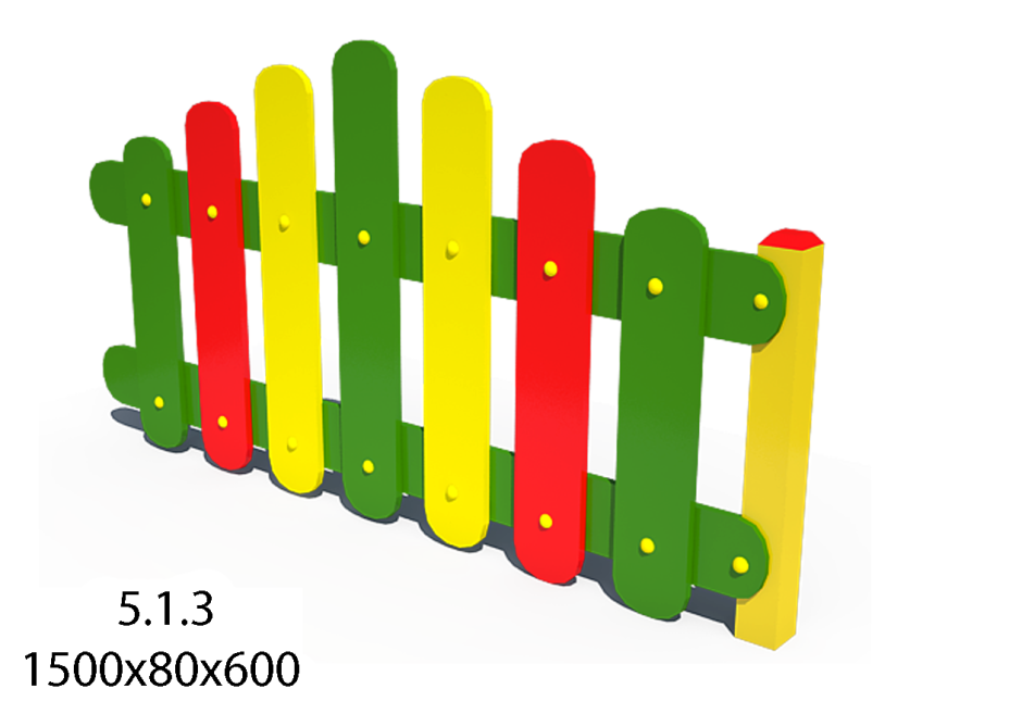 Штакетный заборчик в детский сад