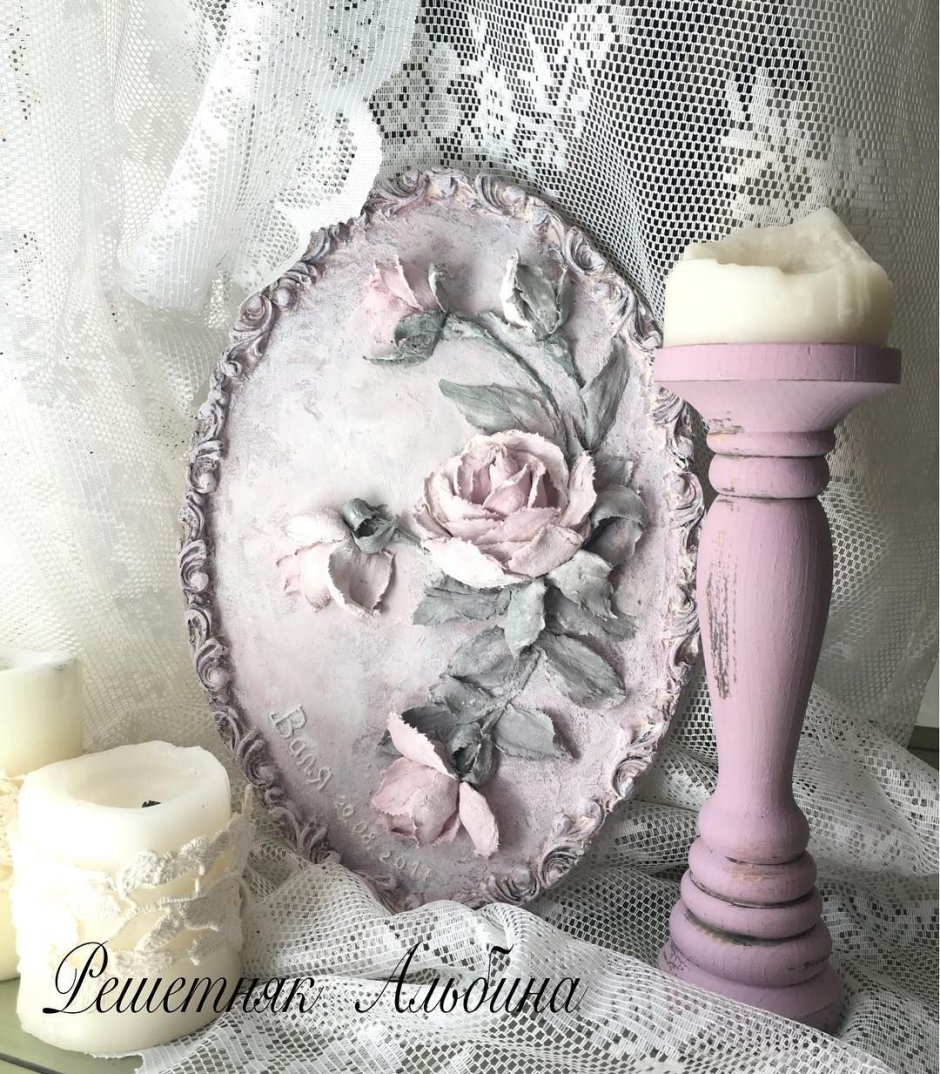 Подсвечники из гипса