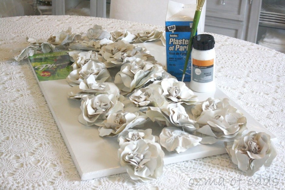 Вазы из гипса и цемента