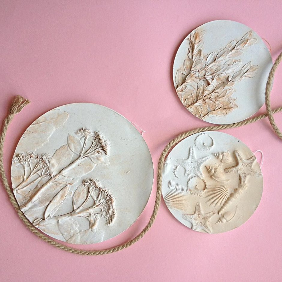 Оттиски растений на глине мастер класс