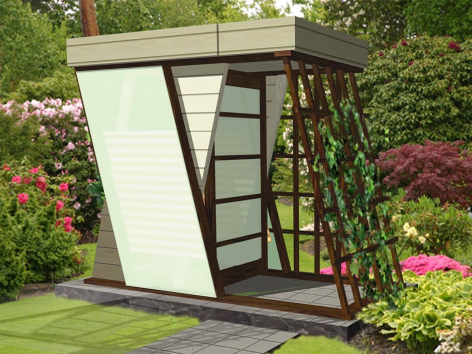 Современный дачный туалет