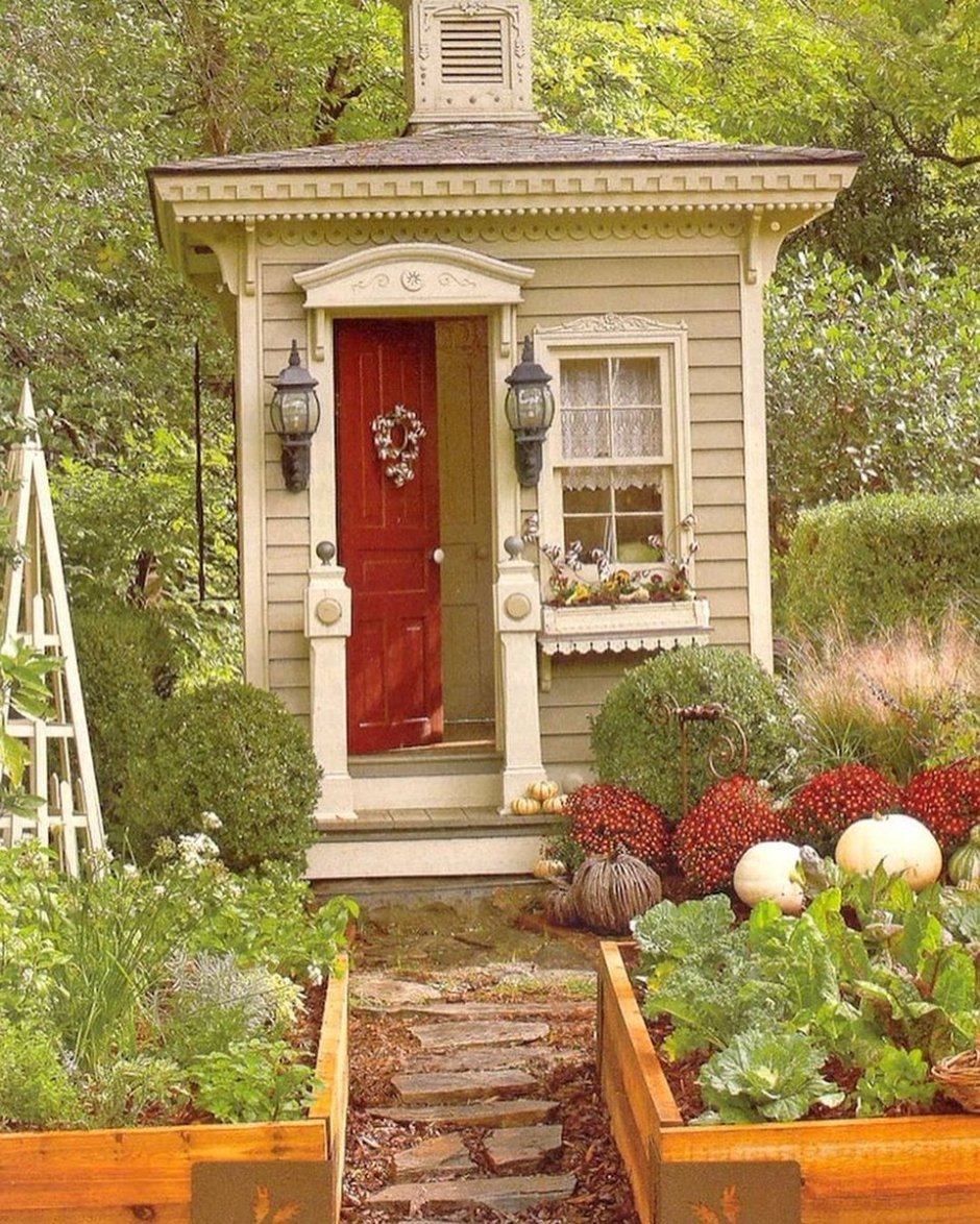 Садовый туалет с умывальником