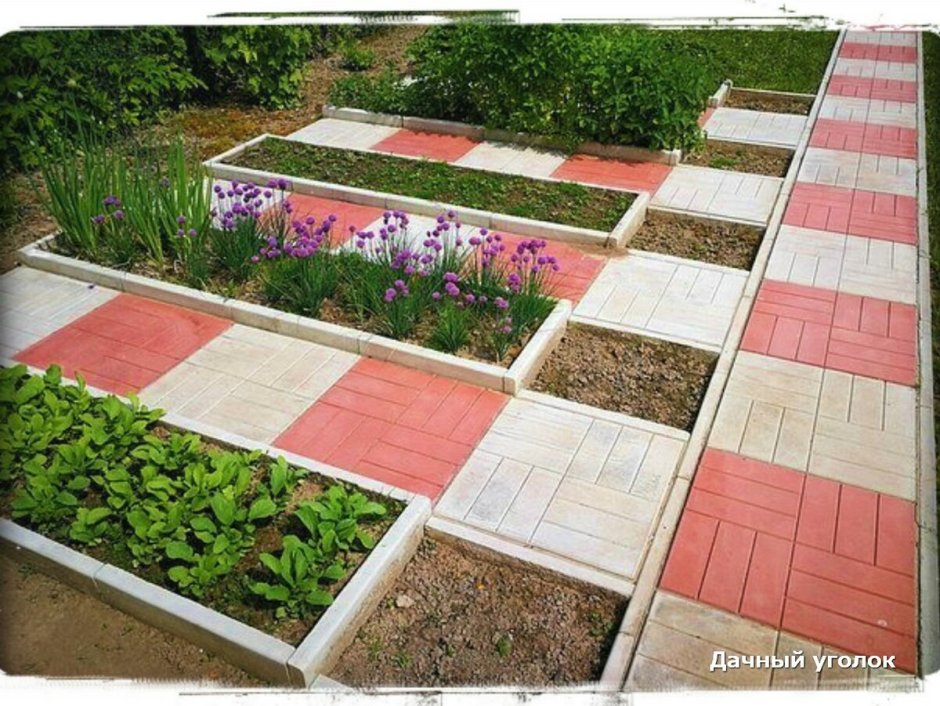 Тротуарная плитка на даче