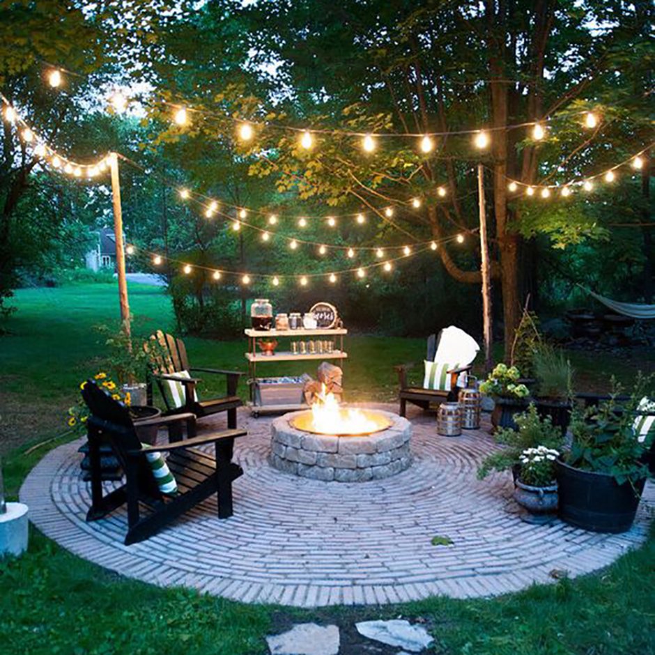 Освещение в саду