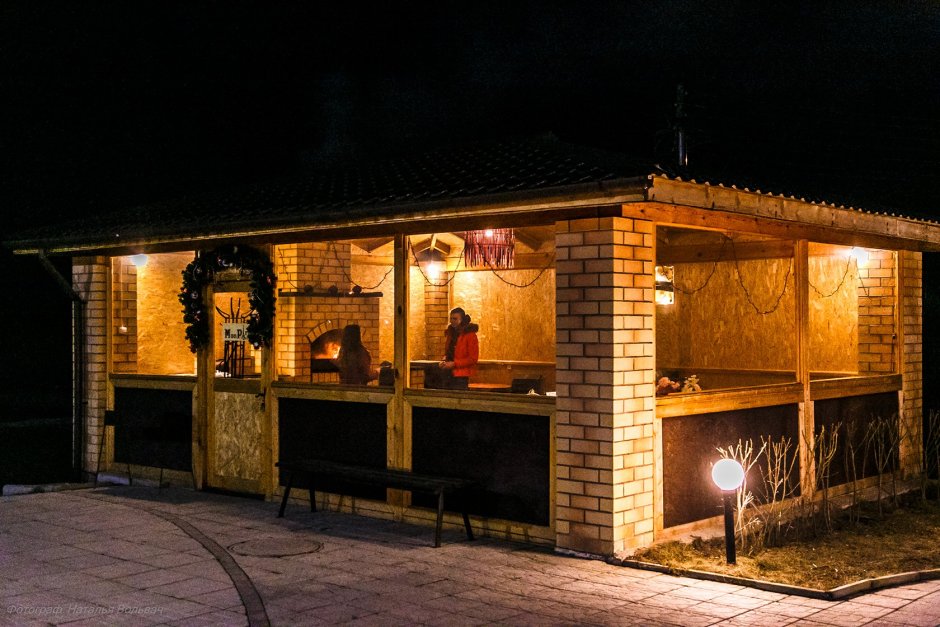 Беседки с мангалом мангальная зона