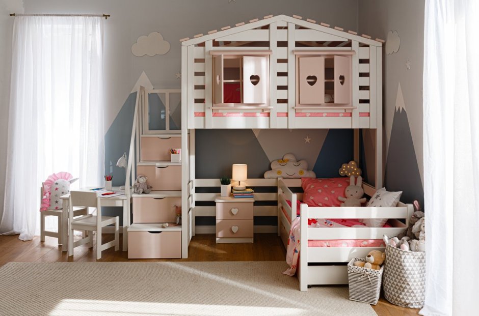 Кровать чердак Тимберика