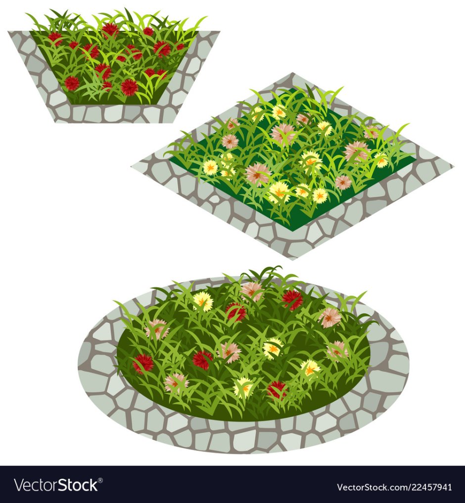 Миксбордер из злаковых многолетних трав