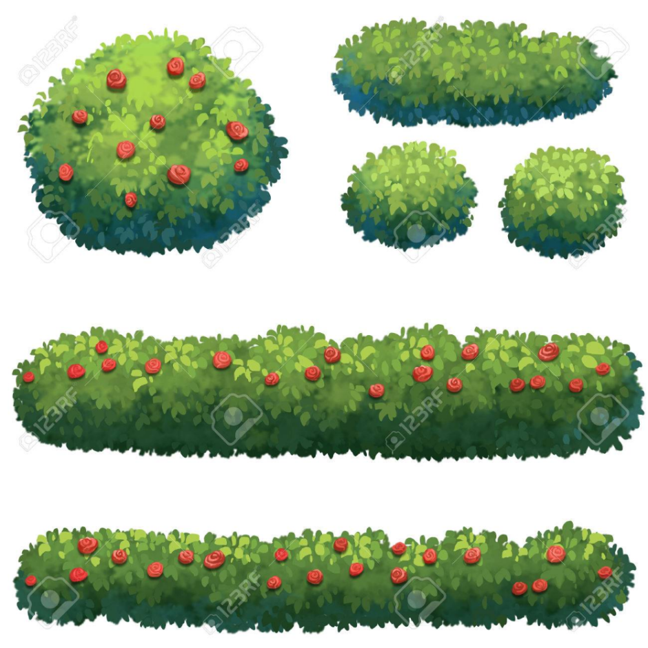 Огород вектор в 1 цвет