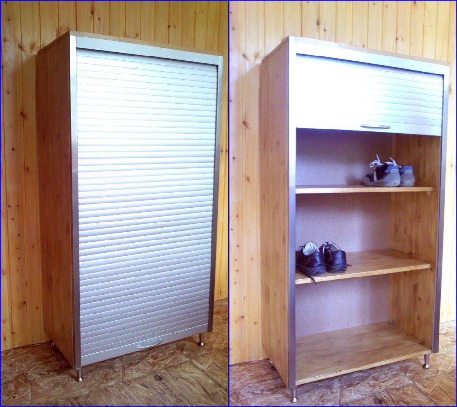 Жалюзийные двери в прихожей