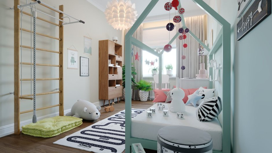 Дизайн детской спальни в скандинавском стиле