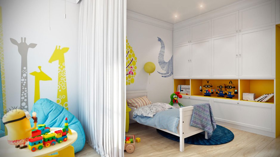 Детская комната для разнополых детей Сканди