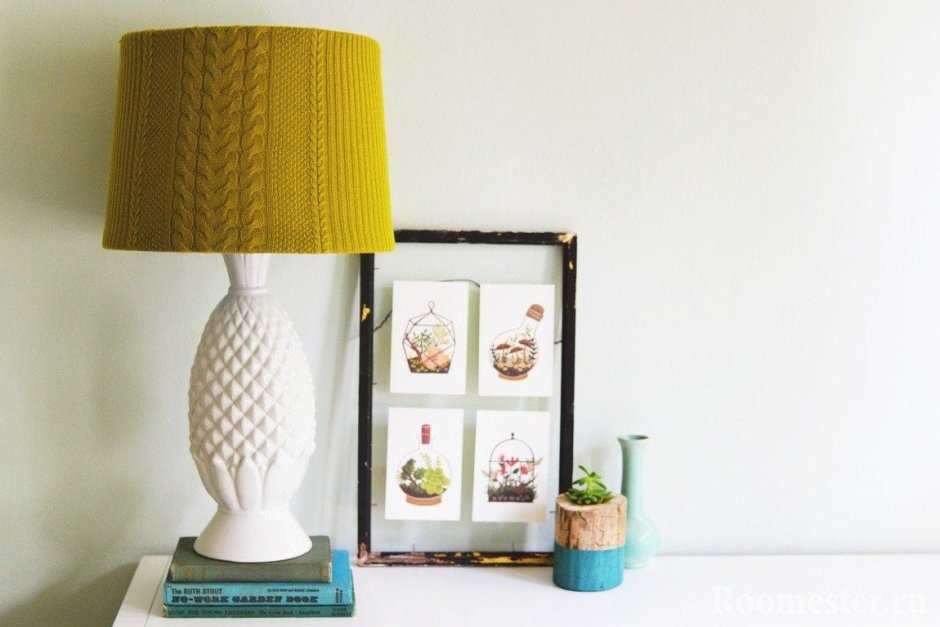 Декор настольной лампы