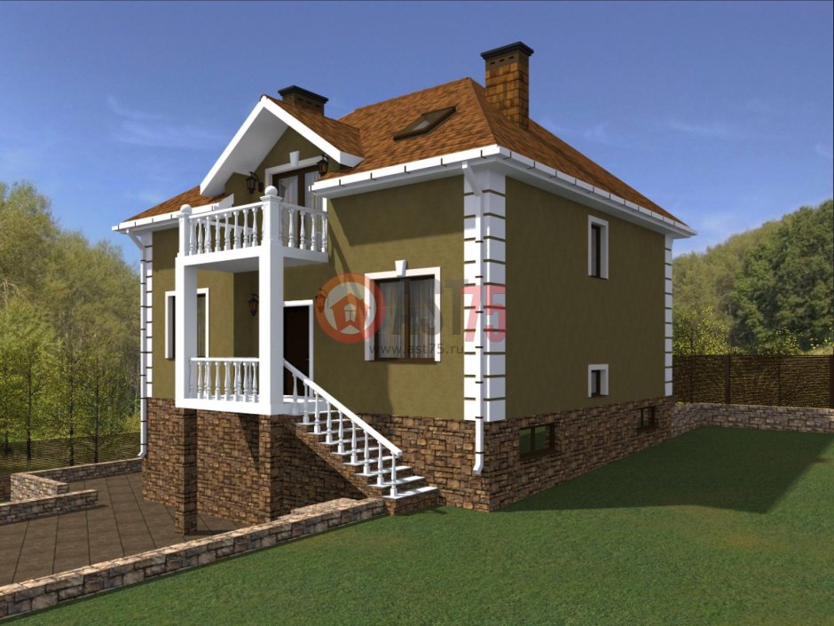 Дом на высоком фундаменте