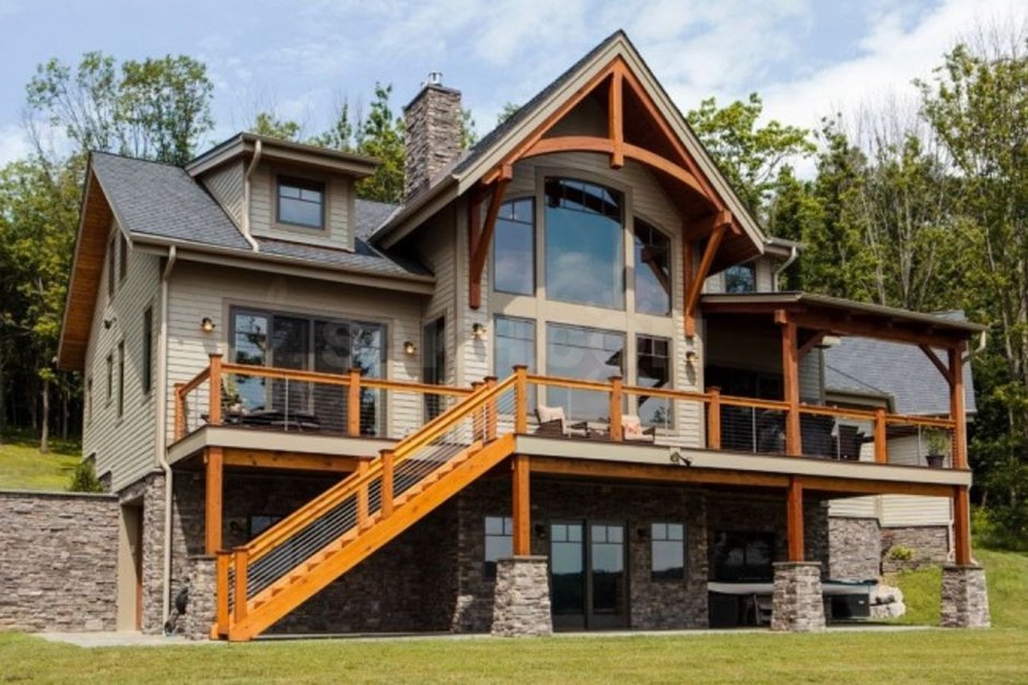 Красивые каркасные Канадские дома