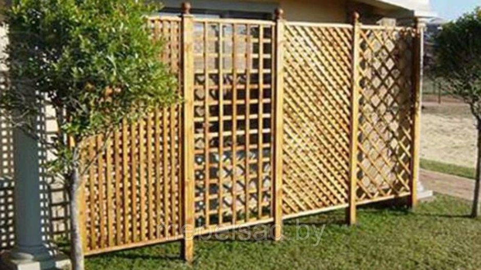 Садовая обрешетка из реек