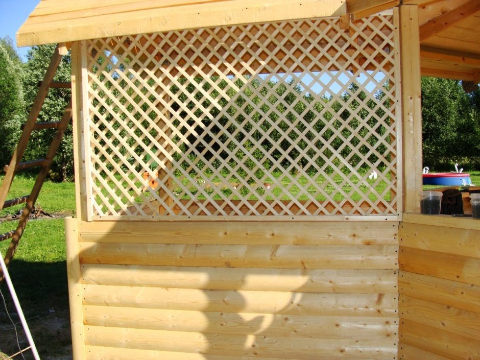 Обрешетка для беседки