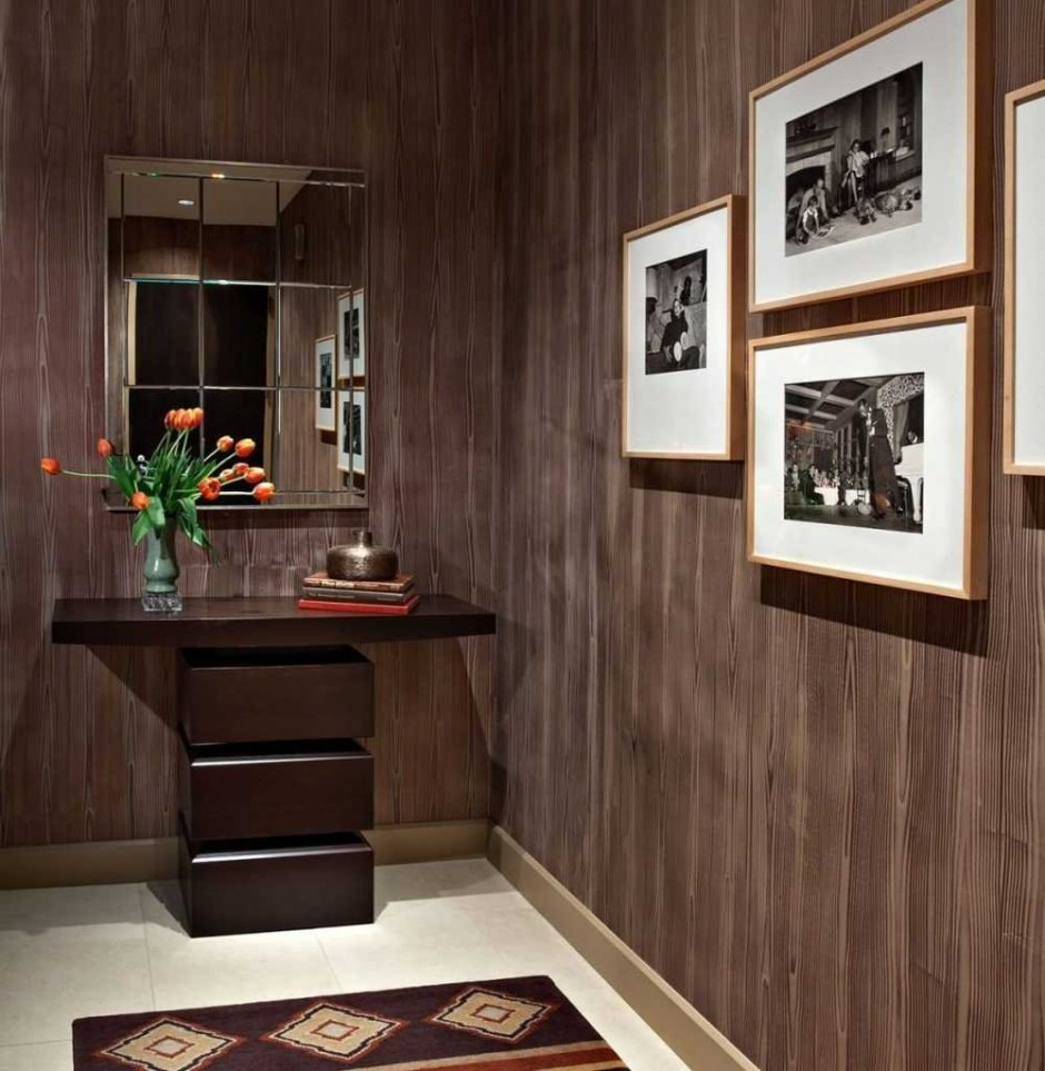 Отделка входной двери ламинатом