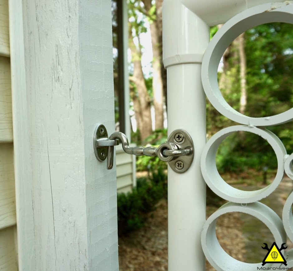 Калитка из пластиковых труб