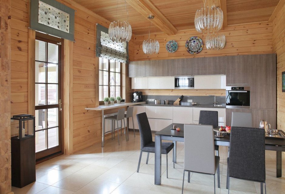 Клееный брус интерьер