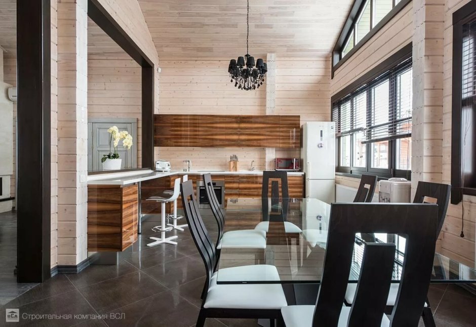 Дом из бруса интерьер