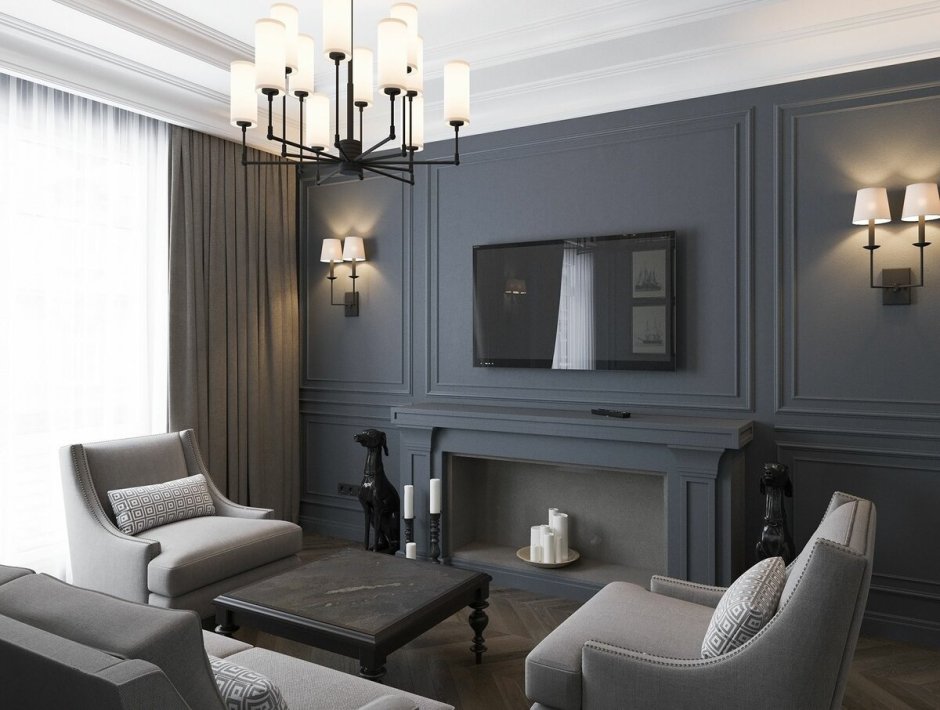 Гостиная современная классика