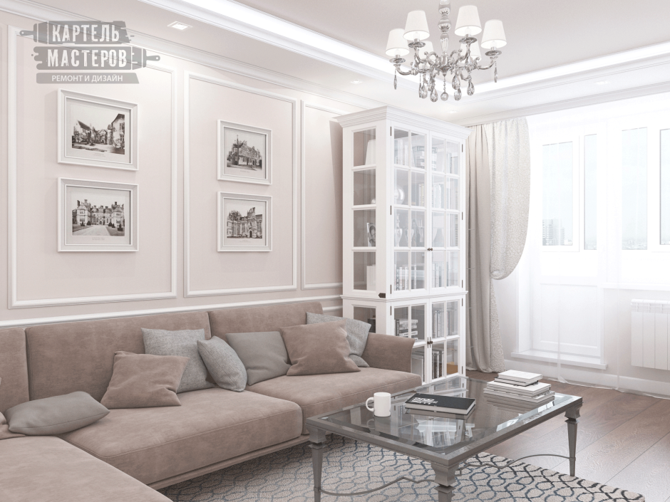 Молдинги в интерьере Неоклассика