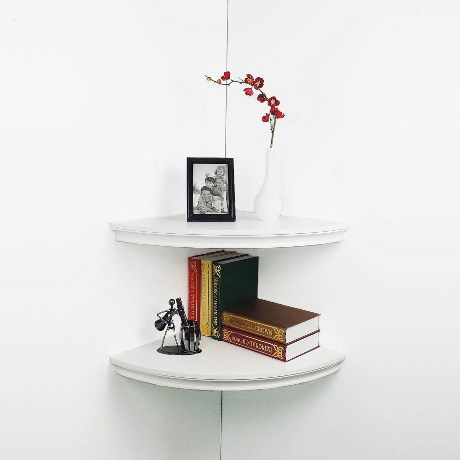 Стильная угловая полка