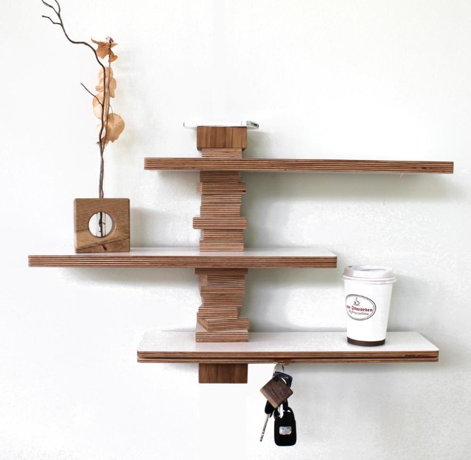 Угловые полки в стиле лофт