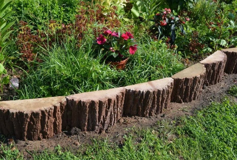 Бордюры для клумб из камня