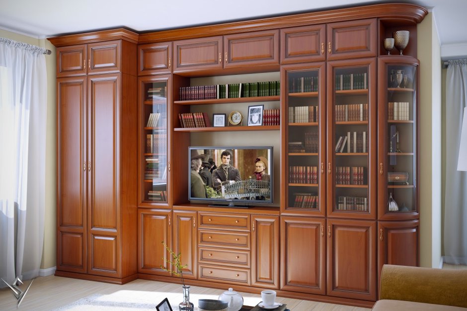 Шкаф с телевизором в гостиную