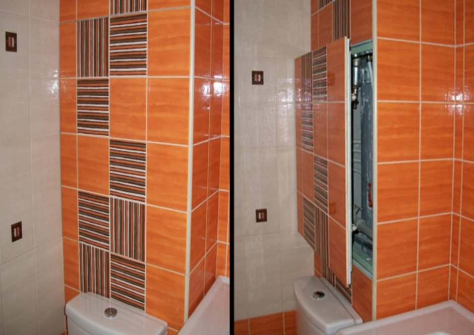 Ревизионный люк под плитку в туалете